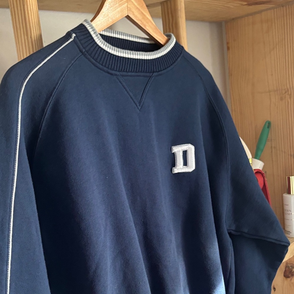 Navy Blue Men's Dallas Cowboys Sweater - Picture 3 of 4